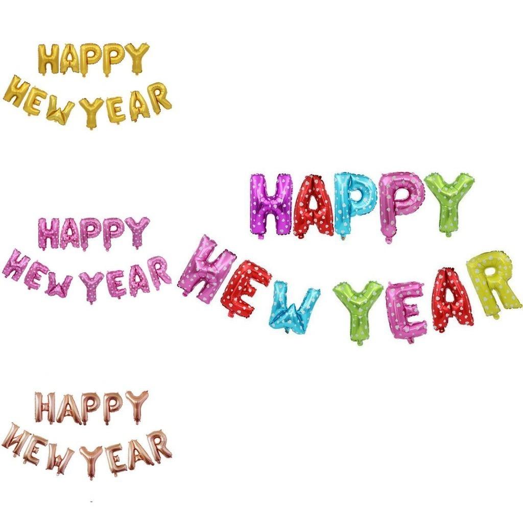 Extra Large Merry Christmas Balloons And Happy New Year Banner For Home Decoration