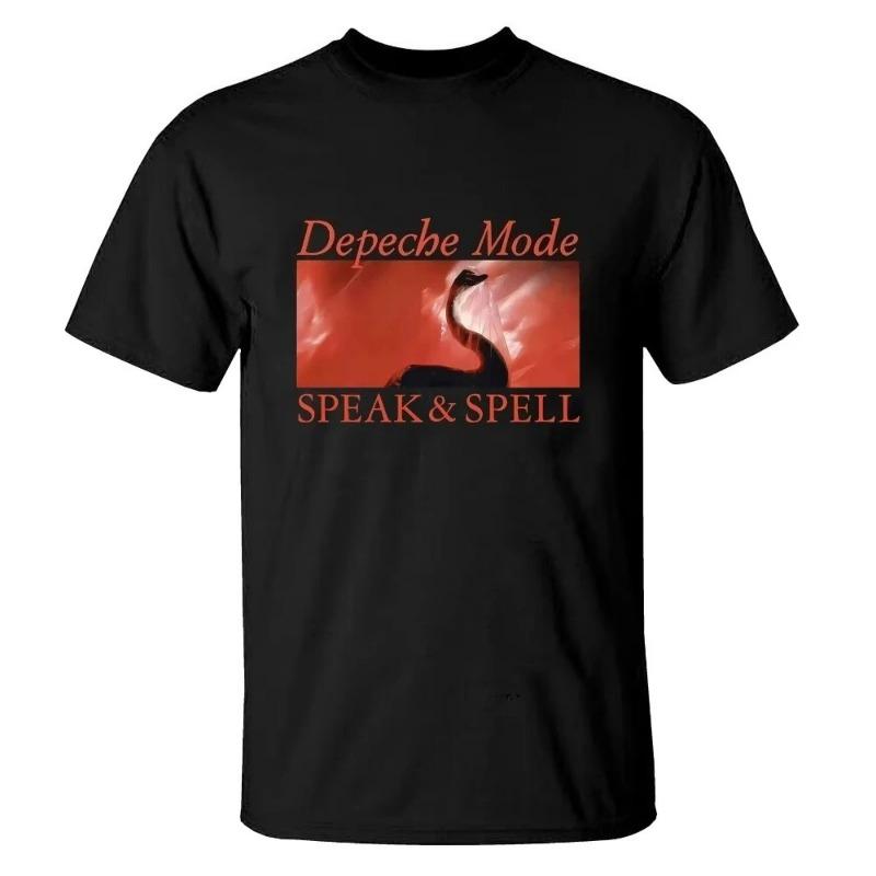 HOT SALE Depeche Mode Rock Short Sleeve Rose Men's T-shirts Punk American Hip Hop Cotton T-shirts High Quality T-shirts