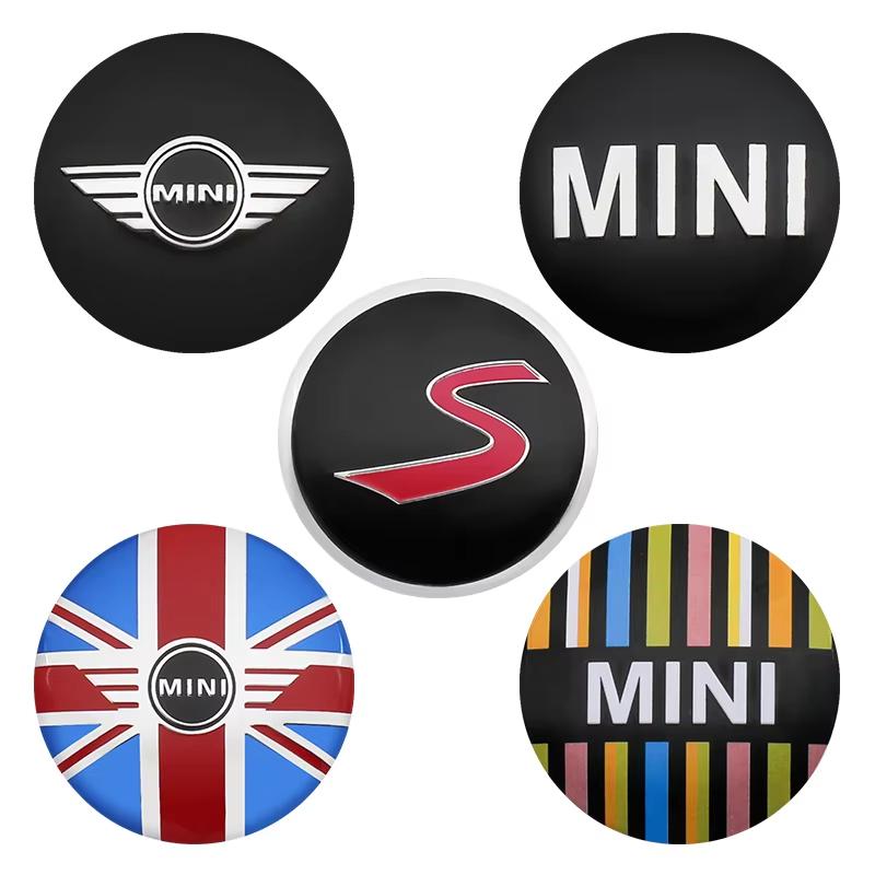 4Pcs 56mm Car Wheel Hub Center Cap Badge Stickers For Mini Cooper One S JCW R55 R56 F55 F56 R57 R58 R60 Countryman Accessories