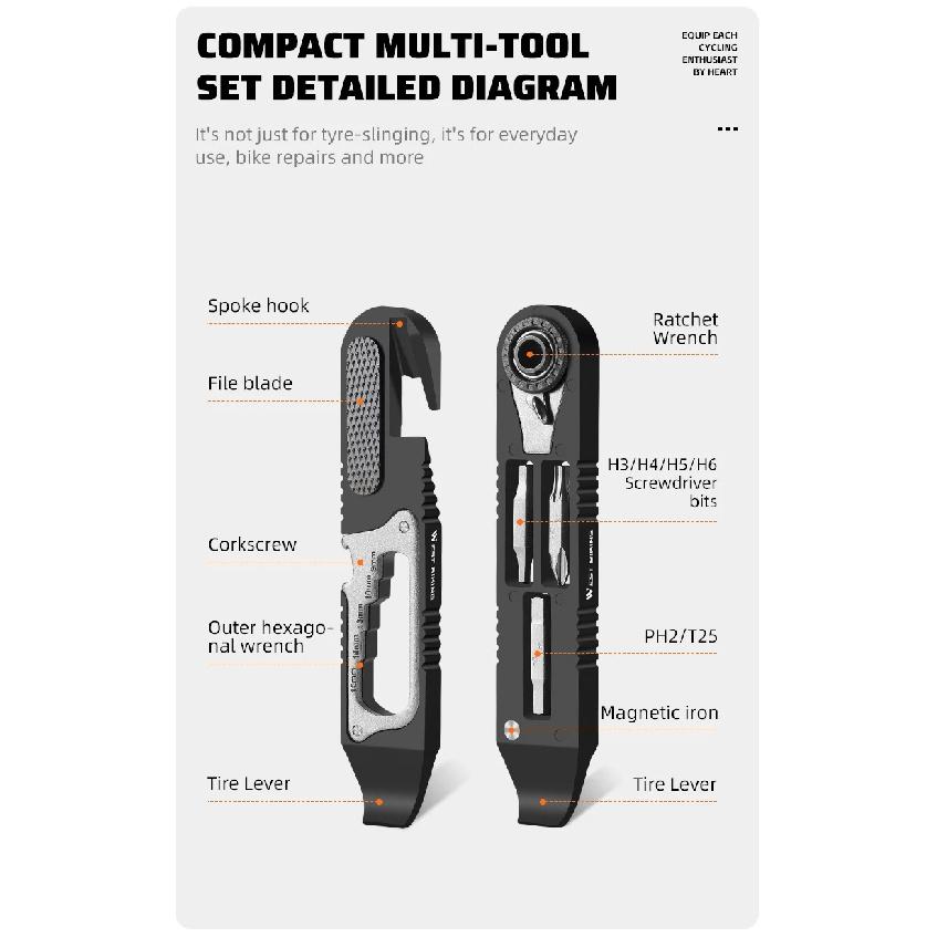 WEST BIKING Bike Tire Lever Multifunctional MTB Road Bike Wheel Remover Tire Lever Pry Repair Tool Cycling Bicycle Maintenance