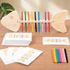Gioco Montessori di Abbinamento Colori con Bastoncini di Pesce in Legno per Bambini Piccoli Giocattolo Puzzle per Allenare le Abilità Motorie Fini Educazione Precoce Sviluppare