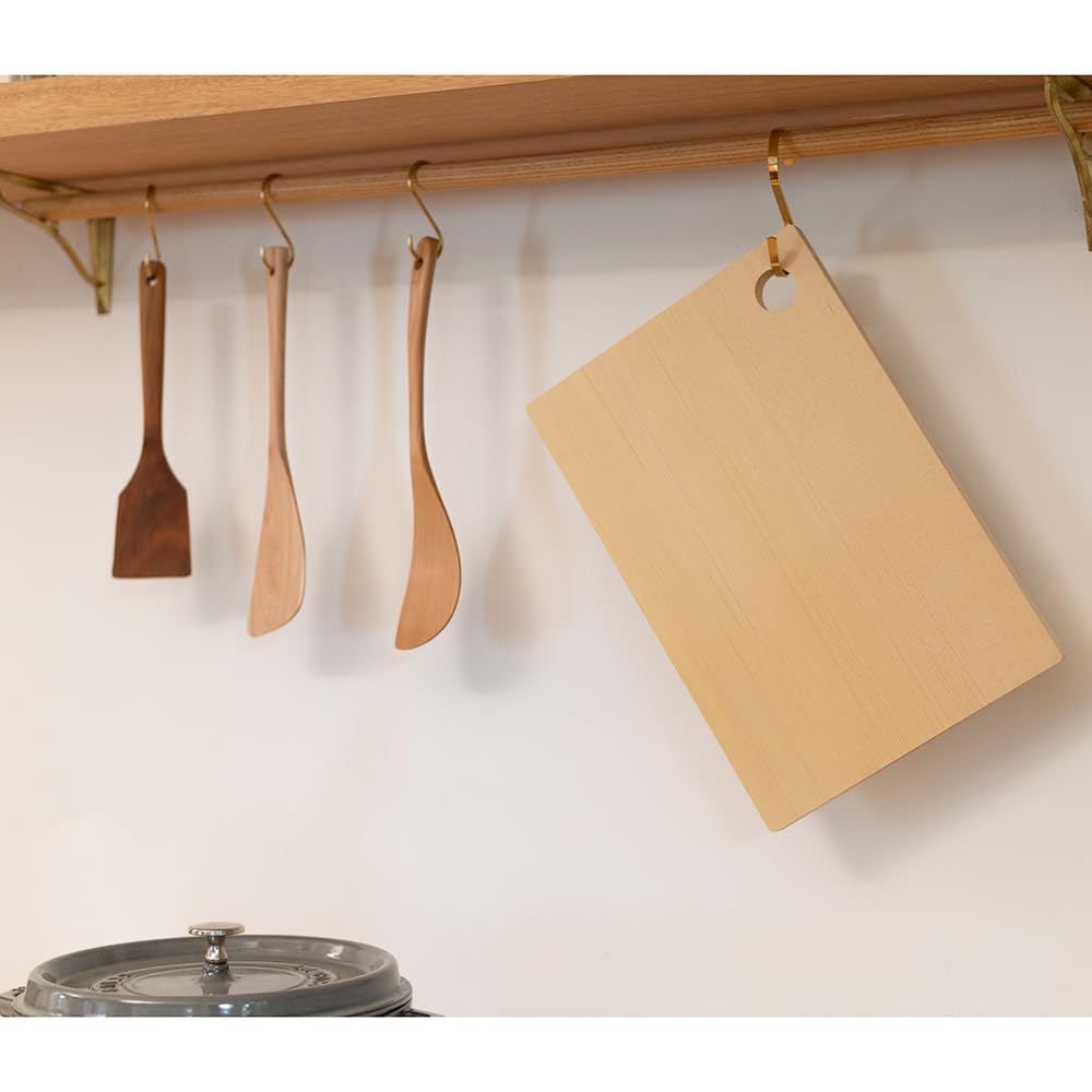 Umezawa Woodcraft Co., Ltd. Aomori Hiba Cutting Board, 39 x 24 x 2 cm