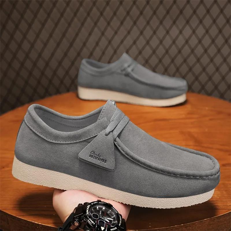 Doudou Leder Herrenschuhe Frühling Britische Herren Freizeitsport Lederschuhe Lazy Pedal Trendschuhe