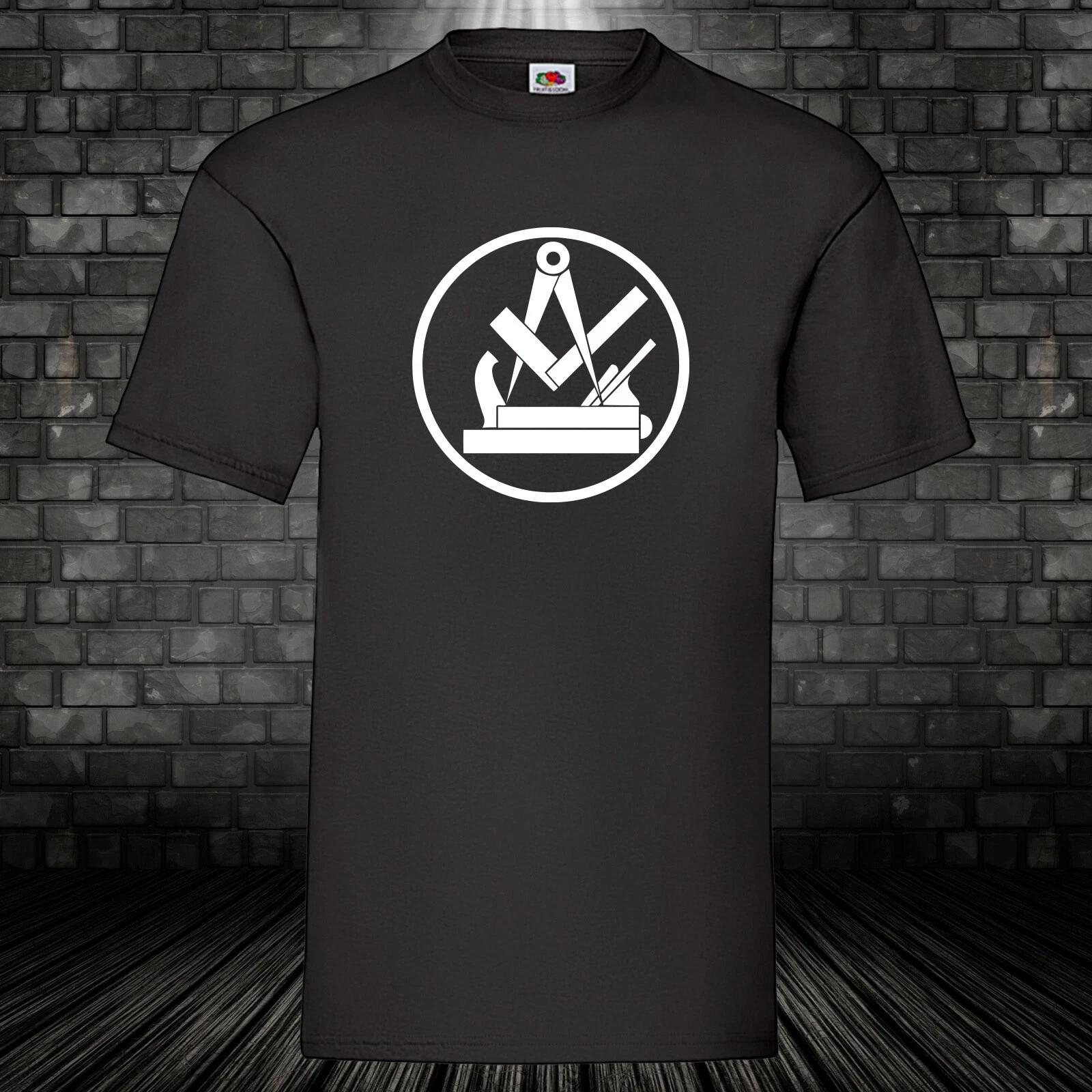 Carpenter Guild Symbol T-Shirt Guild Sign Shirt Coat of Arms Logo Carpentry S-5XL S