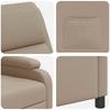 Recliner Chair Cappuccino Faux Leather