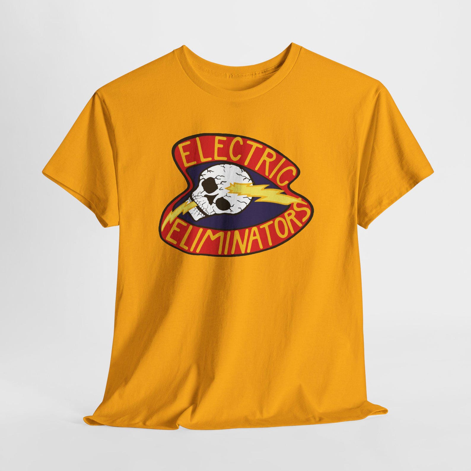 The Electric Eliminators The Warriors Retro Movie Men s Blue Yellow Gold Tees T-Shirt Size S-5XL S