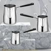 Long Handle Coffee Pot Professional Hot Milk Cup Latte Art Tool Wax Melting Pot  Restaurant Daily