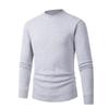 Men's Slim Fit Half-Turtleneck Sweater - Fashionable Solid Color Knit