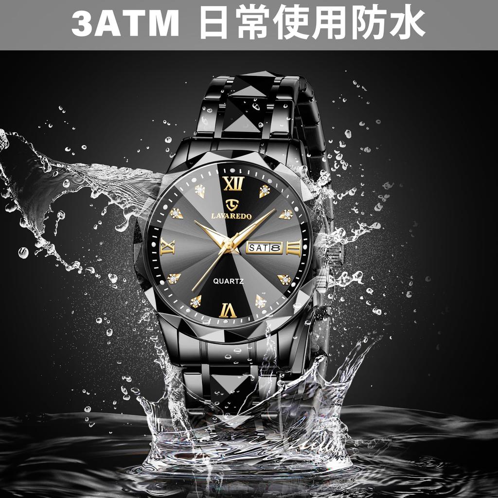 Watch Fashion Casual Business Multifunction Chronograph Stainless Steel Waterproof Date Display Silver Blue Black Analog Quartz Watch Men's -