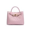Bow Bag Fashion Woven Handbag Square Shoulder Messenger Women'S Bag