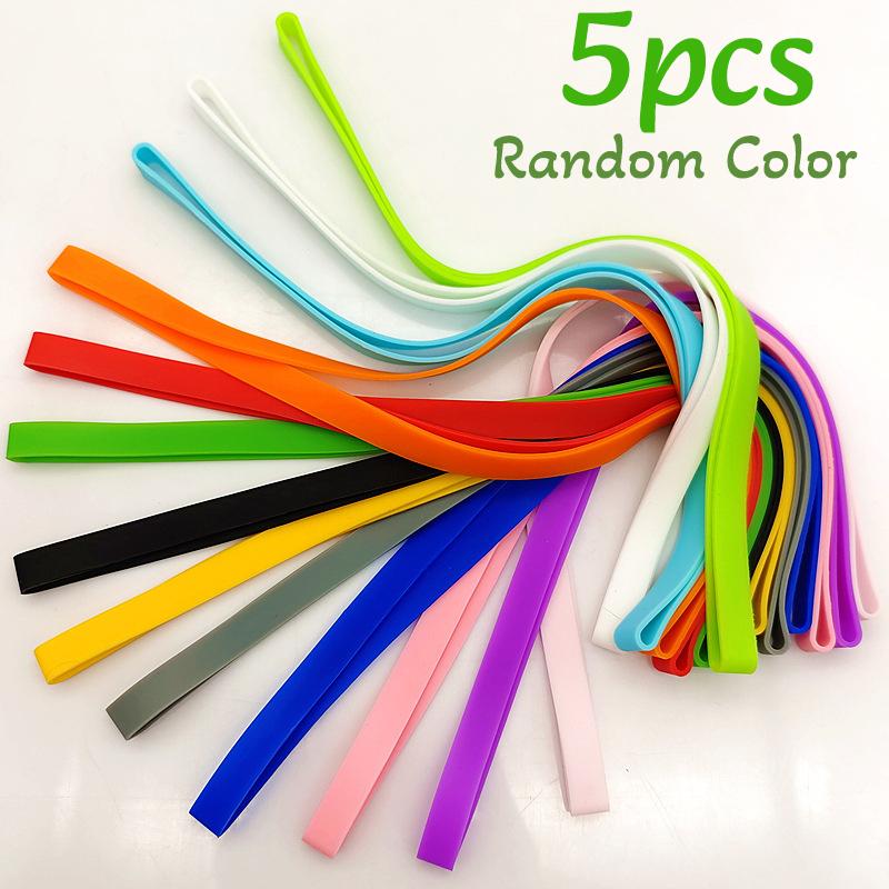 1/11pc Silicone Rubber Bands Multifunctional Stretchable Colorful Beach Chair Towel Bands Elastic Rubber Outdoor Gear Gifts Pack