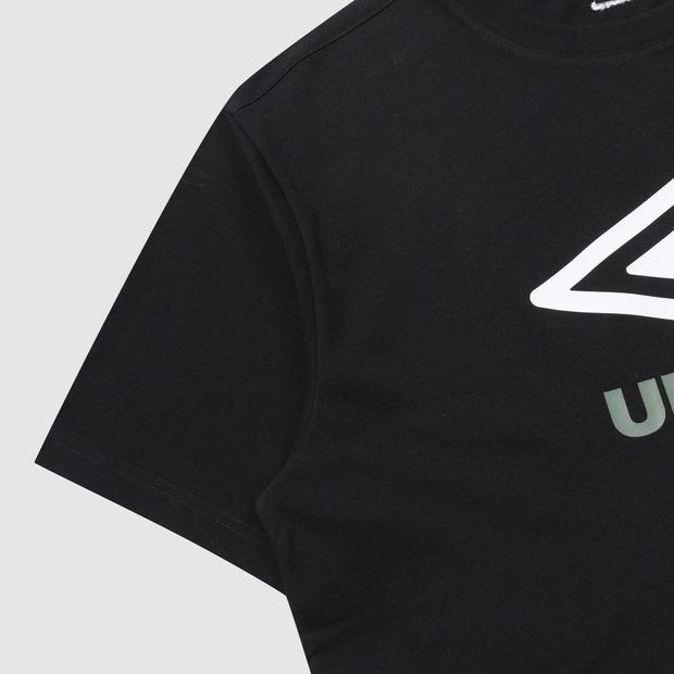 UMBRO Essentials Big Logo Short Sleeve T-Shirt Black Ur123Crs18 (Type A)