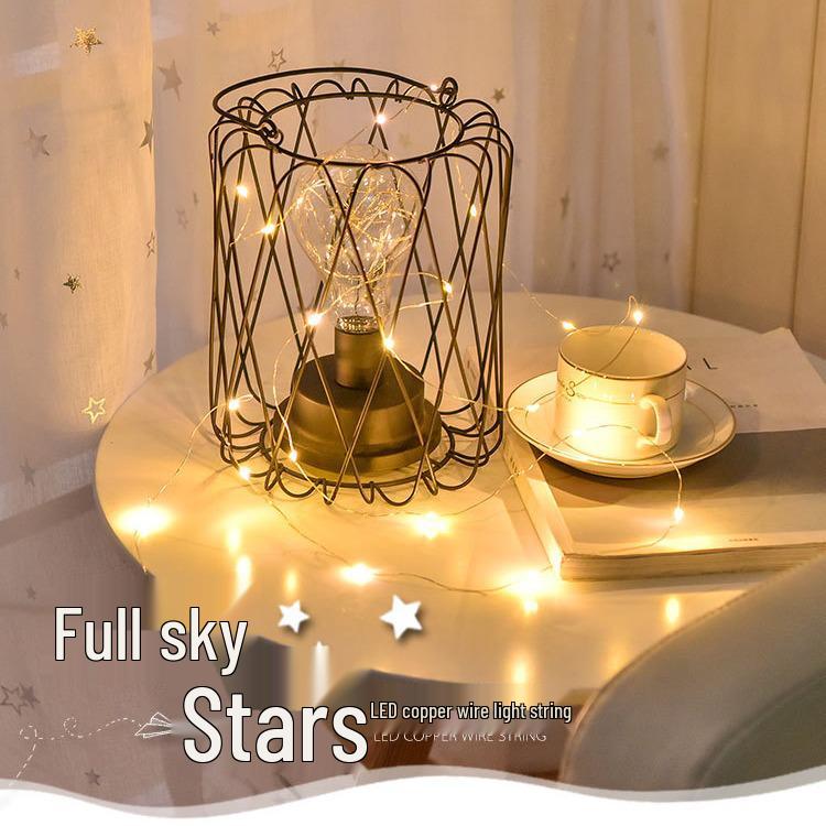 LED Fairy String Lights - Button Battery, Copper Wire for Birthdays & Christmas Decorations