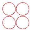 4PCS 20in Wheel Rim Protection Ring Wheel Edges Trim Tire Decoration Accessories Replacement For Tesla Model Y Red