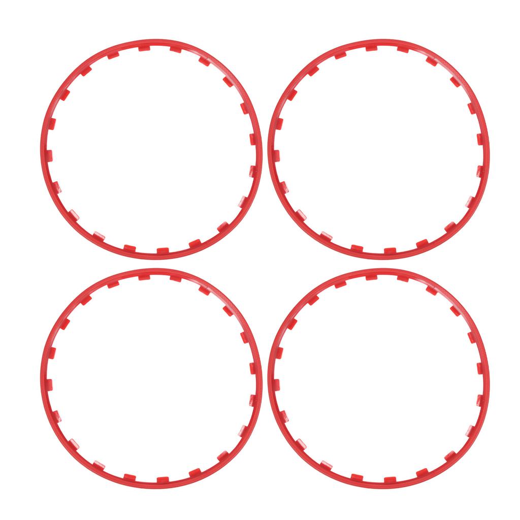 4PCS 20in Wheel Rim Protection Ring Wheel Edges Trim Tire Decoration Accessories Replacement For Tesla Model Y Red