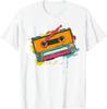 80s Cassette Tape Pencil 1980s Retro Vintage Throwback Music T-Shirt  Men Clothing  Vintage T Shirt  Camisetas