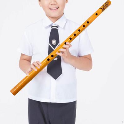 Flauto di bambù verticale per banda di flautisti Premium lungo 44 cm tradizionale professionale facile da usare