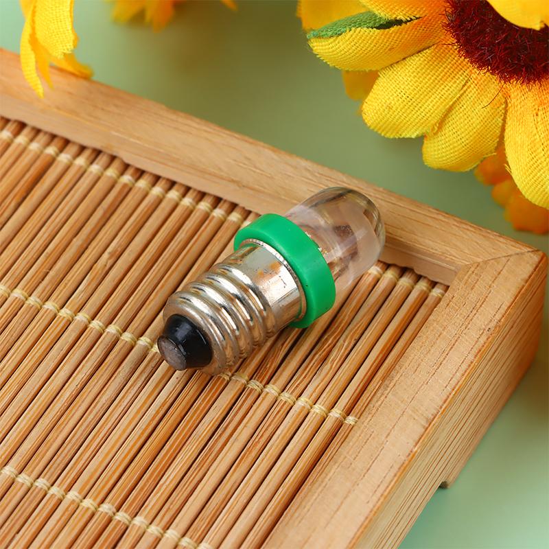 5PCS E10 LED Screw Base Indicator Bulb Cold White 12V DC Light Bulb  Low Power Consumption