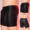 Pánské spodní prádlo z umělé kůže Středně vyvýšené 3D U-konvexní hadí leopardí potisk Šortky Kalhotky Strečové Skinny
