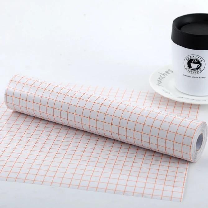 100cm Roll Clear Vinyl Application Tape Alignment Grid Transfer Paper Tape Adhesive DIY Transfer Tape For Vinyl Decal