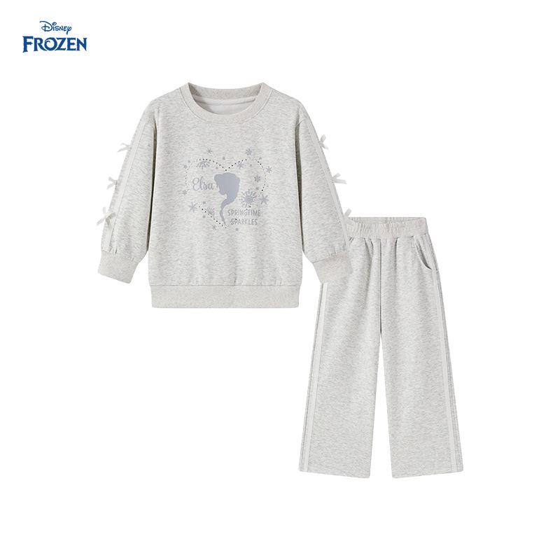 Disney Children s Autumn Casual Sportswear: Girls  Two-Piece Cartoon Pullover Set 160 cm