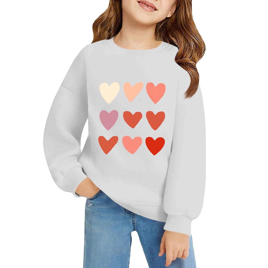 Kinder Langarm Lockerer Pullover Buchstabenaufdruck Rundhals Sweatshirt