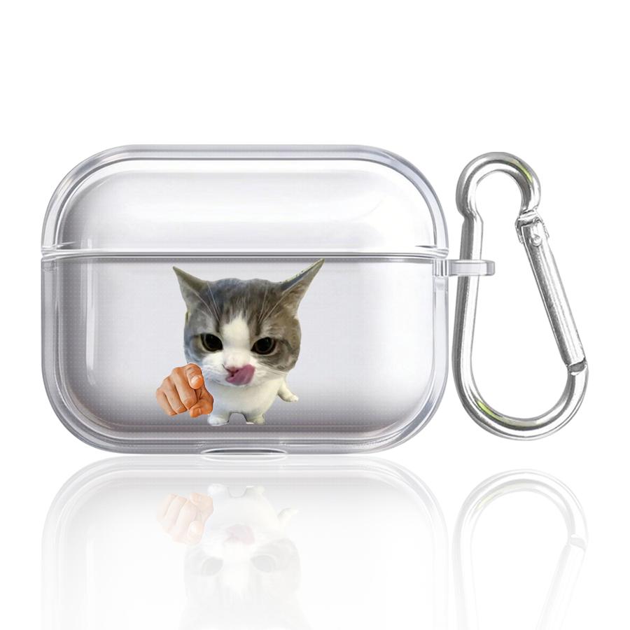 Case For Airpods Pro2 1 4 2 Pro 3 Pro3 Clear Earphone Cases Cover Cat Cartoon Interesting