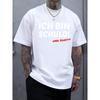 European Size I'M to Blame German Short Sleeve T-Shirt Men Funny Blame Short Sleeve Street Style Letter Casual Loose Printing Short Sleeve T-Shirt