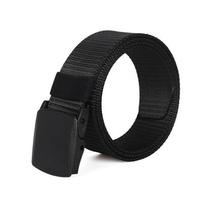 Men's Tactical Nylon Belt - Metal-Free, Military Style for Outdoor and Labor Protection