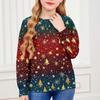 Christmas Day Sweatshirts For Children Boys And Girls Knit Sweater Cute Shirt Fall Crewneck Pullover Tops