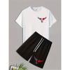 Everyday Casual Men's T-shirt Men's beach shorts Summer Men's short sleeve Shorts set street fashion men's short sleeve top