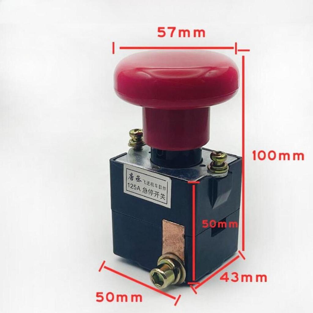 Electric Forklift Emergency Power Switch Disconnect Security Push Button Replacement Heavy Duty