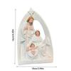 Christmas Nativity Figurines,Resin Stable Nativity Scene Holy Family Collectable Decors,Christmas Desktop Ornament