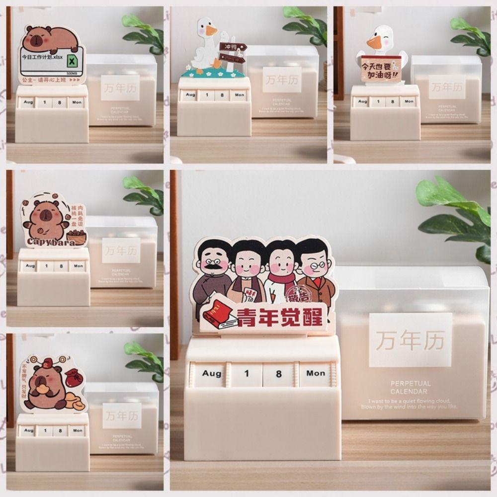 Cartoon Wheel Perpetual Calendar Plastic Countdown Calendar Calendar Display Wheel  For Home Office