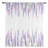 Plant Purple Lavender Watercolor Flower Sheer Curtains for Living Room Modern Voile Curtain Bedroom Tulle Curtains Window Drapes