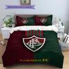 Fluminense FC  Pattern Bedding Quilt Set  Home Decoration  Gift (1 * duvet cover + 2 * pillowcase  without core)