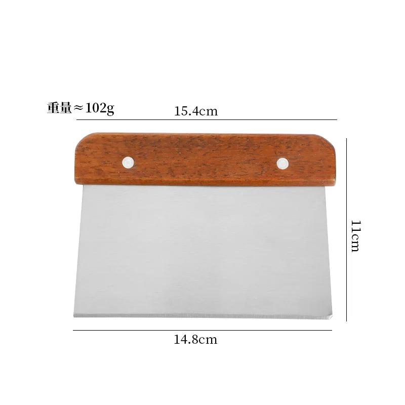 

Нержавеющая сталь Деревянная ручка Нож для резки теста Выпечка Крем для торта Скребок Приготовление теста Выпечка Аксессуары Формочки для печенья