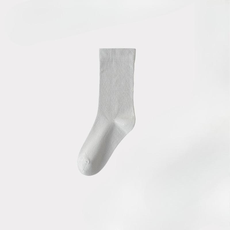 Female Spring and Summer Pure Cotton Deodorant Sweat Absorption Anti Pilling Boneless Tube Stack Socks