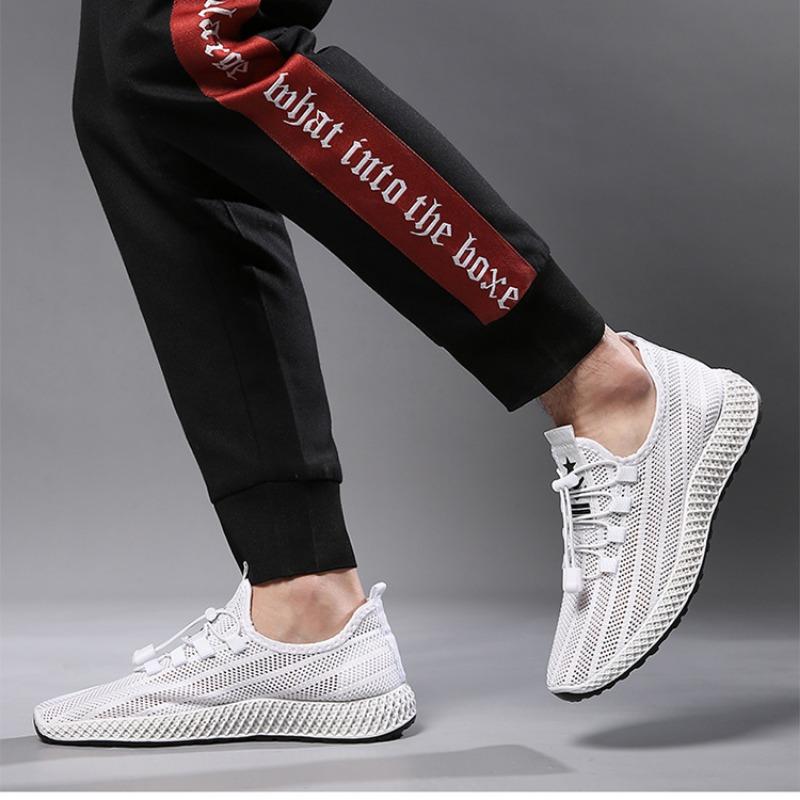 Lässige Herrenschuhe, Fitnessschuhe, Atmungsaktive Mesh-Herrenschuhe, Sportschuh-Einzelschuhe, Studenten-Laufschuhe