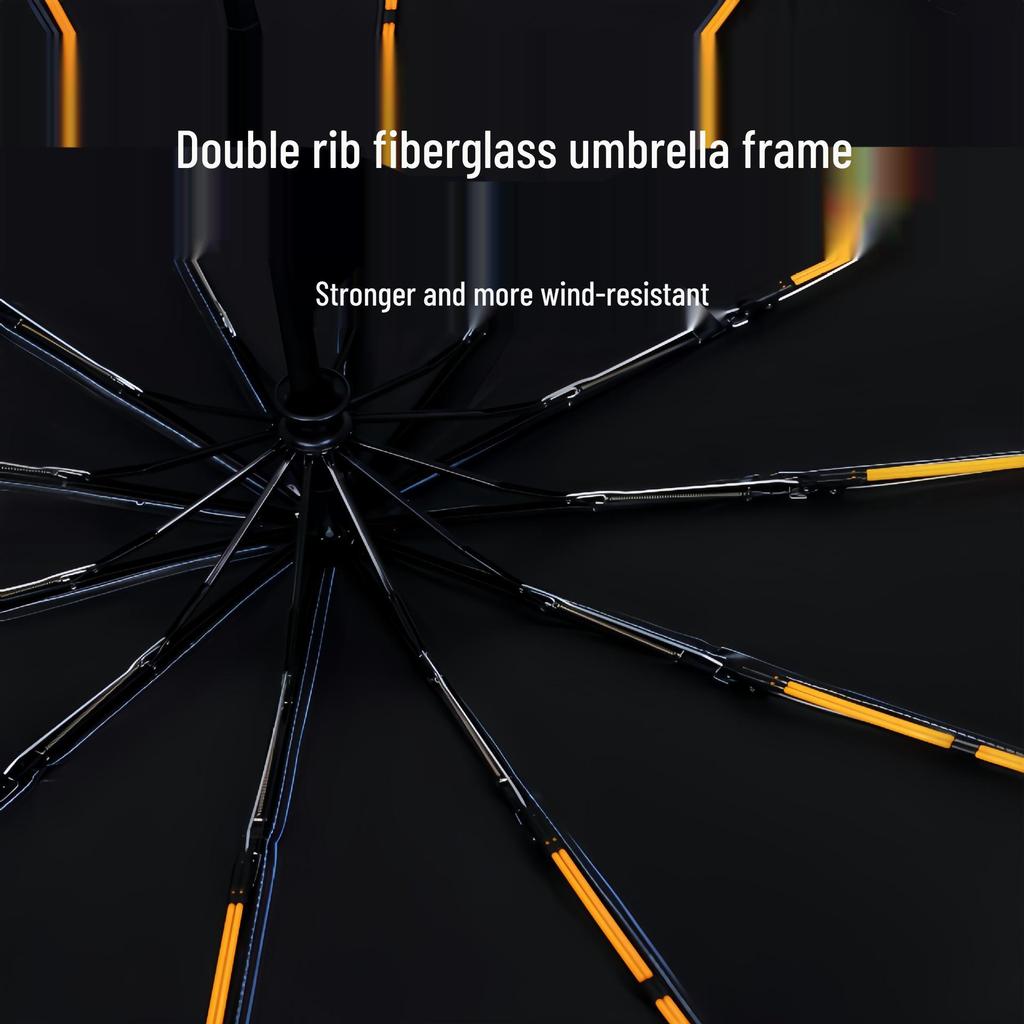 Guarda-chuva de Sol UV de Vinil - Guarda-sol de Dobra Automática para Todo o Tempo com Proteção Solar