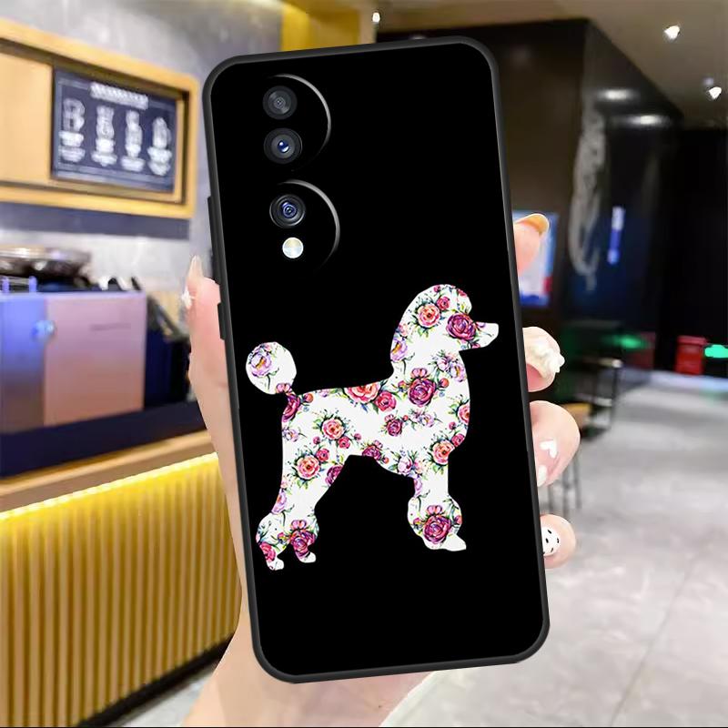 Poodle Dog For Honor Magic 6 7 8 Pro Case For Honor 90 70 50 Lite 400 200 X8c X8b X9a X9b X9c X9d Win RT