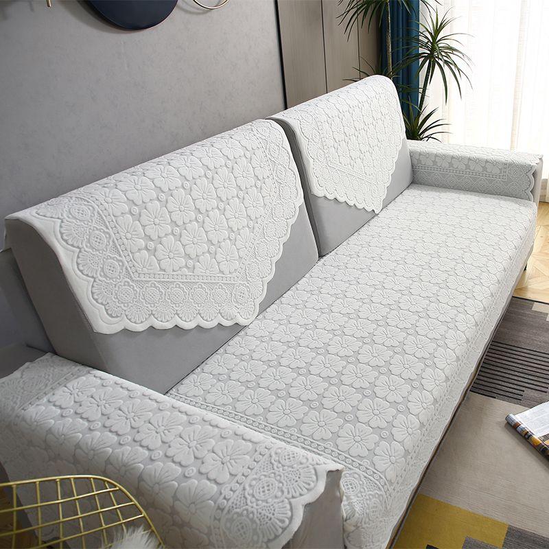 

Sofa Towel Lace Thickening Non Slip Backrest Towel Armrest Towel Cover Cloth Sofa Cushion Triangular Binder Fabric Sofa Cover Beige-Sakura high quality Square 60*60cm