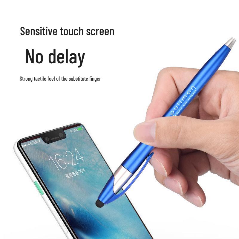 Gourd Metal Touchscreen Capacitive Ballpoint Pen with Rotating Barrel