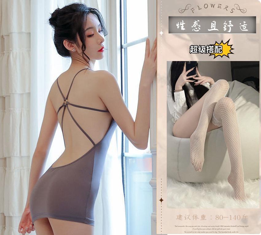 Sexy lingerie sexy suspender nightgown super sexy bed teasing temptation passion suit small chest transparent pajamas women