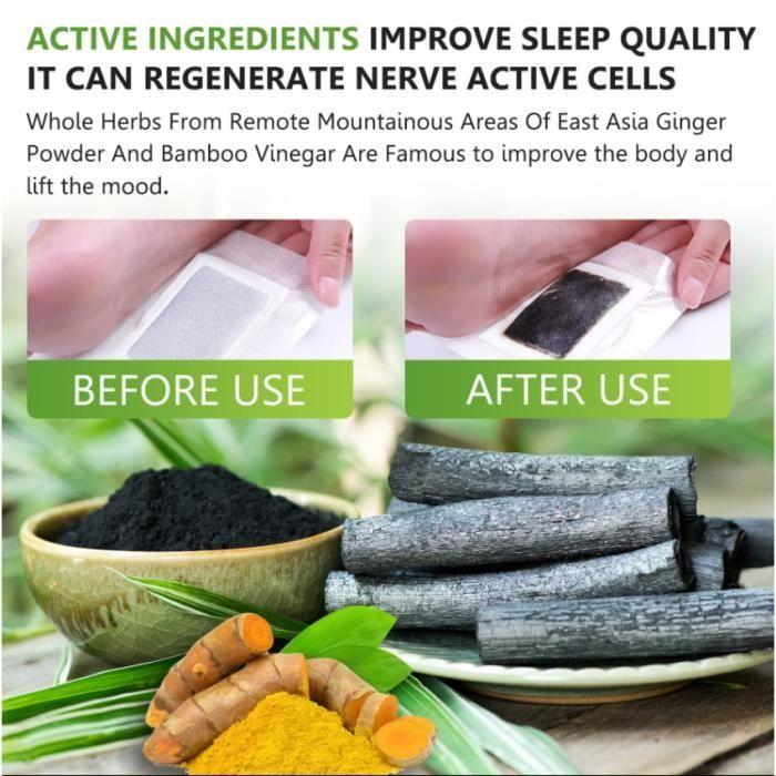 Detox Patch - 20 Pieces - Ginger - Bamboo Vinegar - Improves Sleep