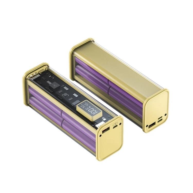 22.5W DIY Battery Charger Case Transparent PD Fast Charging Case Welding For 8PCS 18650 Polymer 20000mAh Battery Charging Box