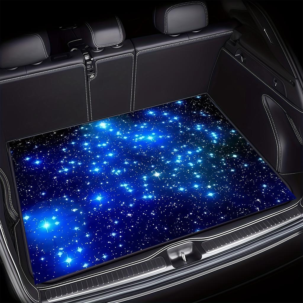 1Pcs  Romantic Dream Print Car Trunk Mat Non-Slip Heavy-Duty Cargo Liner for SUVs Sedans Trucks  Protects Against Pets Protective Cover