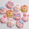 Bulk 100Pcs/Lot Lovely Strawberry Rabbit Cat Dog Bear Bowknot Girl Head Flatback Resin Cabochons No Hole Beads for Jewelry DIY