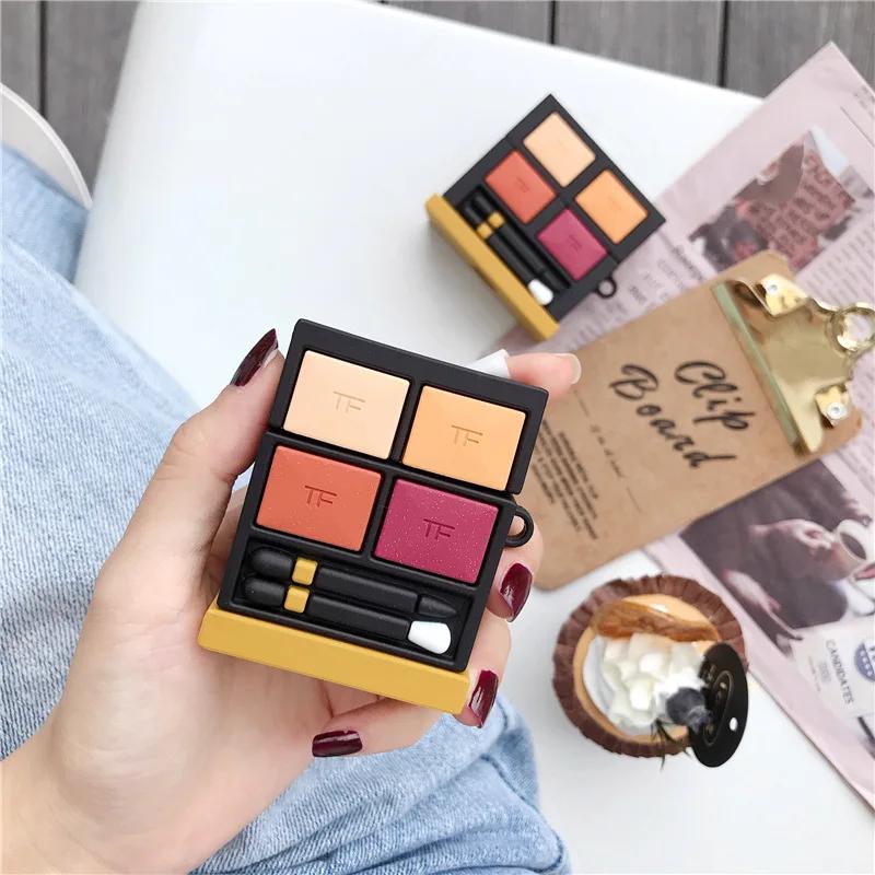 

Мода 3D тени для век Флакон духов чехол для макияжа для чехла airpods 1 2 Силиконовый беспроводной Bluetooth для коробки airpods pro