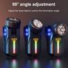 EDC Clip-Taschenlampe Magnetisch 90° Verstellbarer Lampenkopf Gestensteuerung Arbeitslicht Mit UV-Licht Wiederaufladbar Mini-Taschenlampe